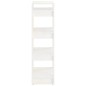 Libreria/Divisorio Bianco 60x35x125 cm Legno Massello