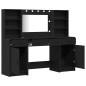 Set da trucco 3 pezzi vidaXL in legno ingegnerizzato nero Set da trucco 3 pezzi vidaXL in legno ingegnerizzato nero