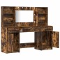 Set da Toeletta a 3 Pezzi vidaXL in Legno Ingegnerizzato Fumé Set da Toeletta a 3 Pezzi vidaXL in Legno Ingegnerizzato Fumé