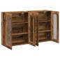 vidaXL Armadietti a parete 2 pezzi in legno vintage 69.5x34x90 cm in legno ingegnerizzato