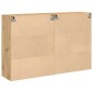 vidaXL Mobile a parete 2 pezzi in rovere artigianale 69,5 x 34 x 90 cm in legno ingegnerizzato.