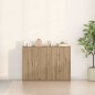 vidaXL Set di 2 Credenze in Rovere di 60 x 31 x 84 cm in Legno Ingegnerizzato
