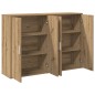 vidaXL Set di 2 Credenze in Rovere di 60 x 31 x 84 cm in Legno Ingegnerizzato