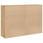 vidaXL Set di 2 Credenze in Rovere di 60 x 31 x 84 cm in Legno Ingegnerizzato