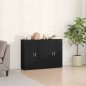 vidaXL Buffet 2 pezzi in rovere nero 60 x 31 x 84 cm in legno ingegnerizzato