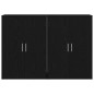 vidaXL Buffet 2 pezzi in rovere nero 60 x 31 x 84 cm in legno ingegnerizzato