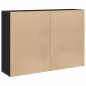 vidaXL Buffet 2 pezzi in rovere nero 60 x 31 x 84 cm in legno ingegnerizzato