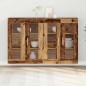 vidaXL Armadi a muro 2 pezzi in legno vecchio 69,5x34x90 cm in legno ingegnerizzato
