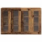 vidaXL Armadi a muro 2 pezzi in legno vecchio 69,5x34x90 cm in legno ingegnerizzato