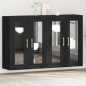 vidaXL Armadi a muro , 2 pezzi in rovere nero, 69,5 x 34 x 90 cm, in legno ingegnerizzato.