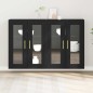 vidaXL Armadi a muro , 2 pezzi in rovere nero, 69,5 x 34 x 90 cm, in legno ingegnerizzato.