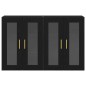vidaXL Armadi a muro , 2 pezzi in rovere nero, 69,5 x 34 x 90 cm, in legno ingegnerizzato.