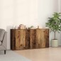 vidaXL Consolle 2 pezzi Legno Antico 79x38x80 cm Legno Ingenerizzato