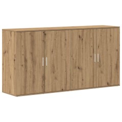 vidaXL Credenze 2 pz Rovere Artigianale 79x38x80 cm Legno Ingegnerizzato