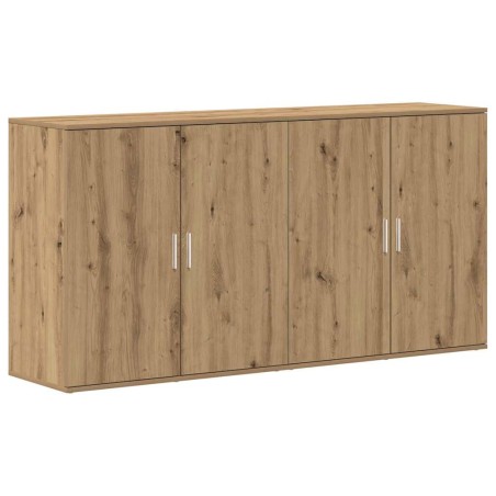 vidaXL Credenze 2 pz Rovere Artigianale 79x38x80 cm Legno Ingegnerizzato