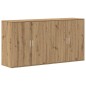 vidaXL Credenze 2 pz Rovere Artigianale 79x38x80 cm Legno Ingegnerizzato vidaXL Credenze 2 pz Rovere Artigianale 79x38x80 cm Legno Ingegnerizzato