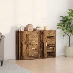 vidaXL Credenze 2 pezzi Legno Vecchio 60x31x84 cm Legno Ingegnerizzato