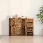 vidaXL Credenze 2 pezzi Legno Vecchio 60x31x84 cm Legno Ingegnerizzato