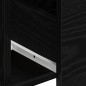 vidaXL Credenze 2 pz Nero Rovere 60x31x84 cm Legno ingegnerizzato