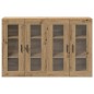 vidaXL Armadi a muro 2 pezzi in rovere naturale 69,5 x 34 x 90 cm in legno ingegnerizzato