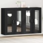 vidaXL Armadi a Muro 2 Pezzi in Rovere Nero 69,5 x 34 x 90 cm in Legno Ingegnerizzato vidaXL Armadi a Muro 2 Pezzi in Rovere Nero 69,5 x 34 x 90 cm in Legno Ingegnerizzato