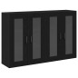 vidaXL Armadi a Muro 2 Pezzi in Rovere Nero 69,5 x 34 x 90 cm in Legno Ingegnerizzato vidaXL Armadi a Muro 2 Pezzi in Rovere Nero 69,5 x 34 x 90 cm in Legno Ingegnerizzato