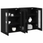 vidaXL Armadi a Muro 2 Pezzi in Rovere Nero 69,5 x 34 x 90 cm in Legno Ingegnerizzato vidaXL Armadi a Muro 2 Pezzi in Rovere Nero 69,5 x 34 x 90 cm in Legno Ingegnerizzato