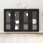 vidaXL Armadi a Muro 2 Pezzi in Rovere Nero 69,5 x 34 x 90 cm in Legno Ingegnerizzato vidaXL Armadi a Muro 2 Pezzi in Rovere Nero 69,5 x 34 x 90 cm in Legno Ingegnerizzato