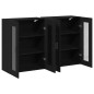 vidaXL Armadi a Muro 2 Pezzi in Rovere Nero 69,5 x 34 x 90 cm in Legno Ingegnerizzato vidaXL Armadi a Muro 2 Pezzi in Rovere Nero 69,5 x 34 x 90 cm in Legno Ingegnerizzato