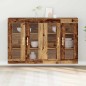 vidaXL Armadi a muro , 2 pezzi, legno vecchio, 69,5 x 34 x 90 cm, legno ingegnerizzato.