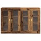 vidaXL Armadi a muro , 2 pezzi, legno vecchio, 69,5 x 34 x 90 cm, legno ingegnerizzato.