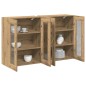 vidaXL Armadietti da muro , 2 pezzi in rovere artigianale, 69,5 x 34 x 90 cm, legno ingegnerizzato.