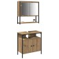 vidaXL Set di mobili da bagno a 2 pezzi in legno ingegnerizzato rovere artisan