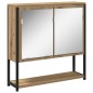 vidaXL Set di mobili da bagno a 2 pezzi in legno ingegnerizzato rovere artisan