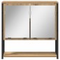 vidaXL Set di mobili da bagno a 2 pezzi in legno ingegnerizzato rovere artisan