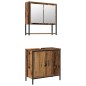 vidaXL Set di mobili da bagno 2 pezzi in legno vecchio e legno ingegnerizzato vidaXL Set di mobili da bagno 2 pezzi in legno vecchio e legno ingegnerizzato