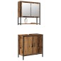 vidaXL Set di mobili da bagno 2 pezzi in legno vecchio e legno ingegnerizzato vidaXL Set di mobili da bagno 2 pezzi in legno vecchio e legno ingegnerizzato