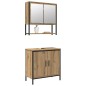 vidaXL Set di mobili per bagno 2 pezzi in legno ingegnerizzato rovere artisan vidaXL Set di mobili per bagno 2 pezzi in legno ingegnerizzato rovere artisan