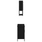 vidaXL Set di Mobili per Bagno 2 Pezzi in Legno Ingegnerizzato Nero Rovere vidaXL Set di Mobili per Bagno 2 Pezzi in Legno Ingegnerizzato Nero Rovere