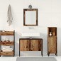vidaXL Set di mobili da bagno 2 pezzi in legno vecchio e legno ingegnerizzato