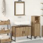 vidaXL Set di mobili da bagno 2 pezzi in legno ingegnerizzato rovere artisan