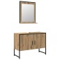 vidaXL Set di mobili da bagno 2 pezzi in legno ingegnerizzato rovere artisan