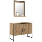 vidaXL Set di mobili da bagno 2 pezzi in legno ingegnerizzato rovere artisan