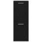 vidaXL Set di mobili da bagno in 3 pezzi in legno ingegnerizzato rovere nero