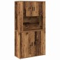 vidaXL Highboard Legno Vecchio 80x33x150 cm Legno Ingegnerizzato