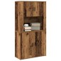 vidaXL Highboard Legno Vecchio 80x33x150 cm Legno Ingegnerizzato