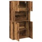 vidaXL Highboard Legno Vecchio 80x33x150 cm Legno Ingegnerizzato