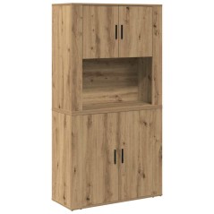 vidaXL Highboard in rovere artigianale 80x33x150 cm in legno ingegnerizzato