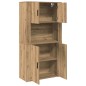 vidaXL Highboard in rovere artigianale 80x33x150 cm in legno ingegnerizzato