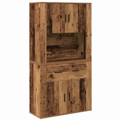 vidaXL Highboard in Legno di Recupero 80x33x150 cm